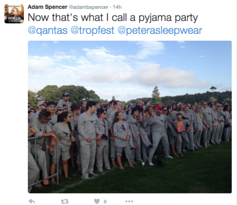 adam spencer tropfest pyjama party
