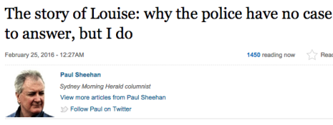 paul sheehan police apology