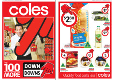 Coles print spend is down, down. 