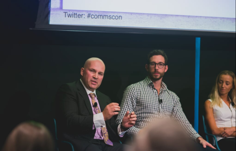 Stephen Von Muenster and Anthony speaking at Commscon last week. 