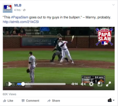 Major League Baseball already using sponsors on Facebook 
