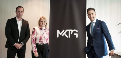 MKTG's leadership team: Matt Connell, Kylie Green & DAN CEO Simon Ryan 