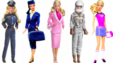 Barbie has had over 160 careers. 