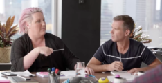 Meshel Laurie and campaign co-writer Matt Tilley discuss their 'mashup name' in new ad for KIIS FM