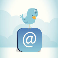 A blue bird in the social network