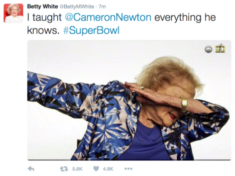 betty white superbowl tweet viral