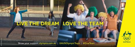 AOC strip Javelin WPP Olympic Live the Dream, Love the Team