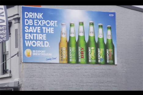 Brewtroleum DB Export beer OOH billboard
