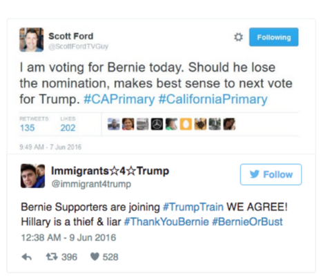 Brodie Evans Bernie vs Hillary - Tweets