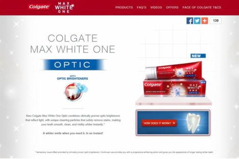 Colgate-optic white ad