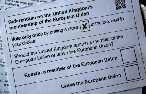 brexit voting form