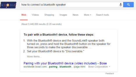google featured-snippets-bluetooth