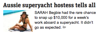news superyacht hostess