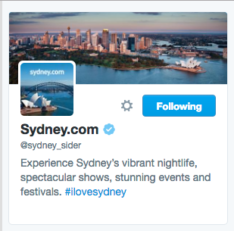 sydney city official twitter