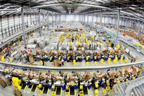Amazon warehouse packing