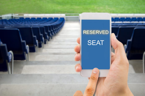 reserved seating sports event mobile marketing