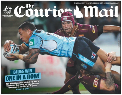 courier mail origin front page