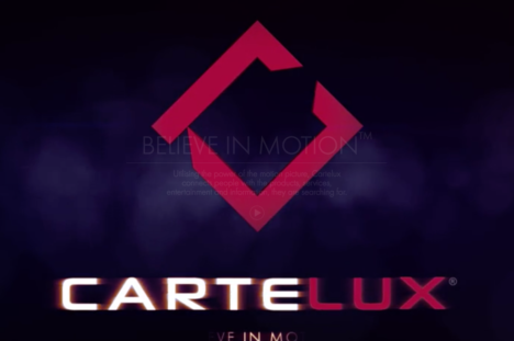 Cartelux home page screen shot with logo