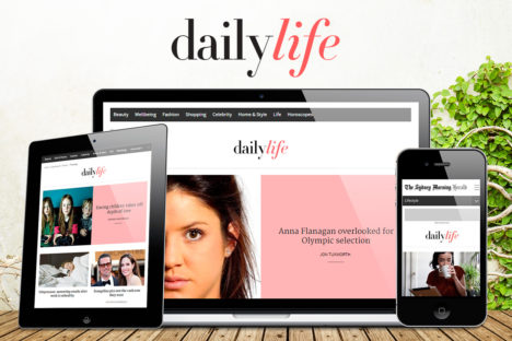 Daily Life's rebrand includes a new look and website layout.