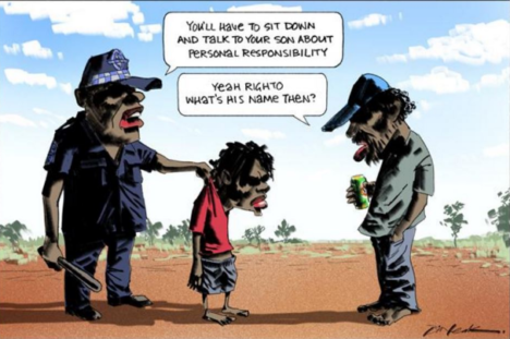 The Leak cartoon published by The Australian. 