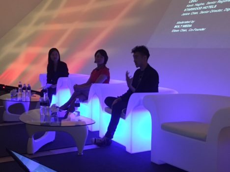 Bolt Media’s Eileen Chan, Starwood’s Janice Chan and Kevin Hagino of Lego at Millennial 2020 - mumbrella asia