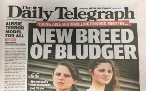 Thursday's Daily Telegraph splash
