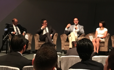 dentsu-aegis-boss-nick-waters-edbs-kelvin-wong-sam-ahmed-of-mastercard-and-starwoods-janice-chan-on-a-panel-at-the-artscience-museum-in-singapore