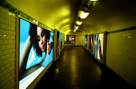View of a passage in a subway