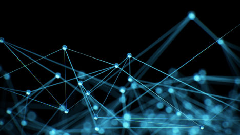 Abstract internet network communication concept background - CG render