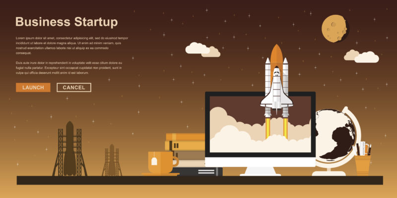Think stock- business startup-launchmarketing