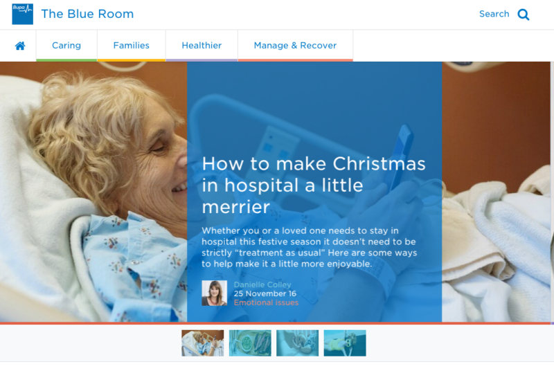 Bupa's Blue Room portal has become a central connection point for the insurer's customers
