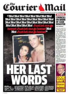 courier-mail-tostee-trial-front-page