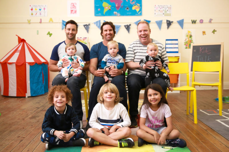 This year's Bonds Baby Search campaign features Pat Rafter, Peter Helliar and Jimmy Bartel.