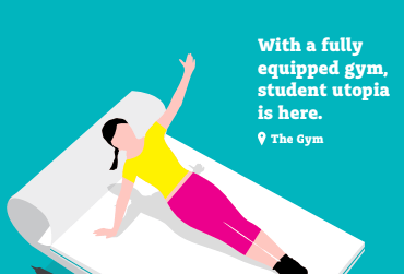The Student Housing Company positions itself as a ‘student utopia’ in outdoor ads