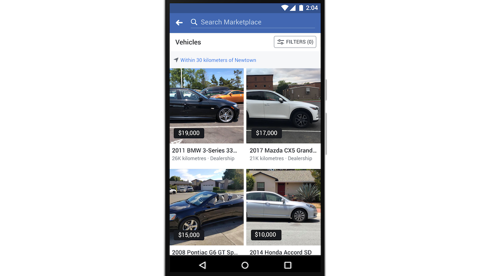 Facebook Launches Automotive Marketplace In Australia