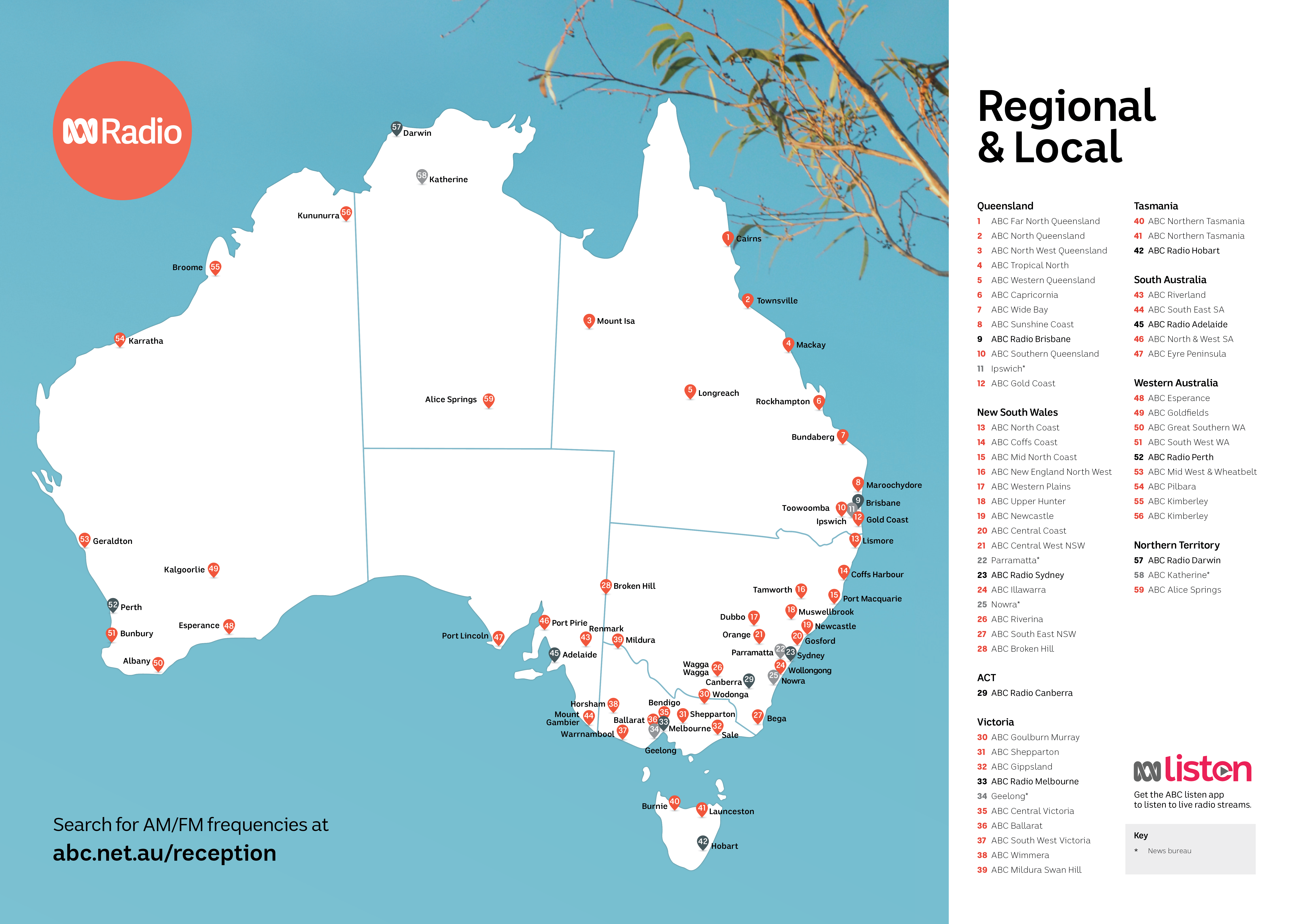 ABC Australia. Bundaberg North, Queensland. Radio Garden радиостанции на карте мира.