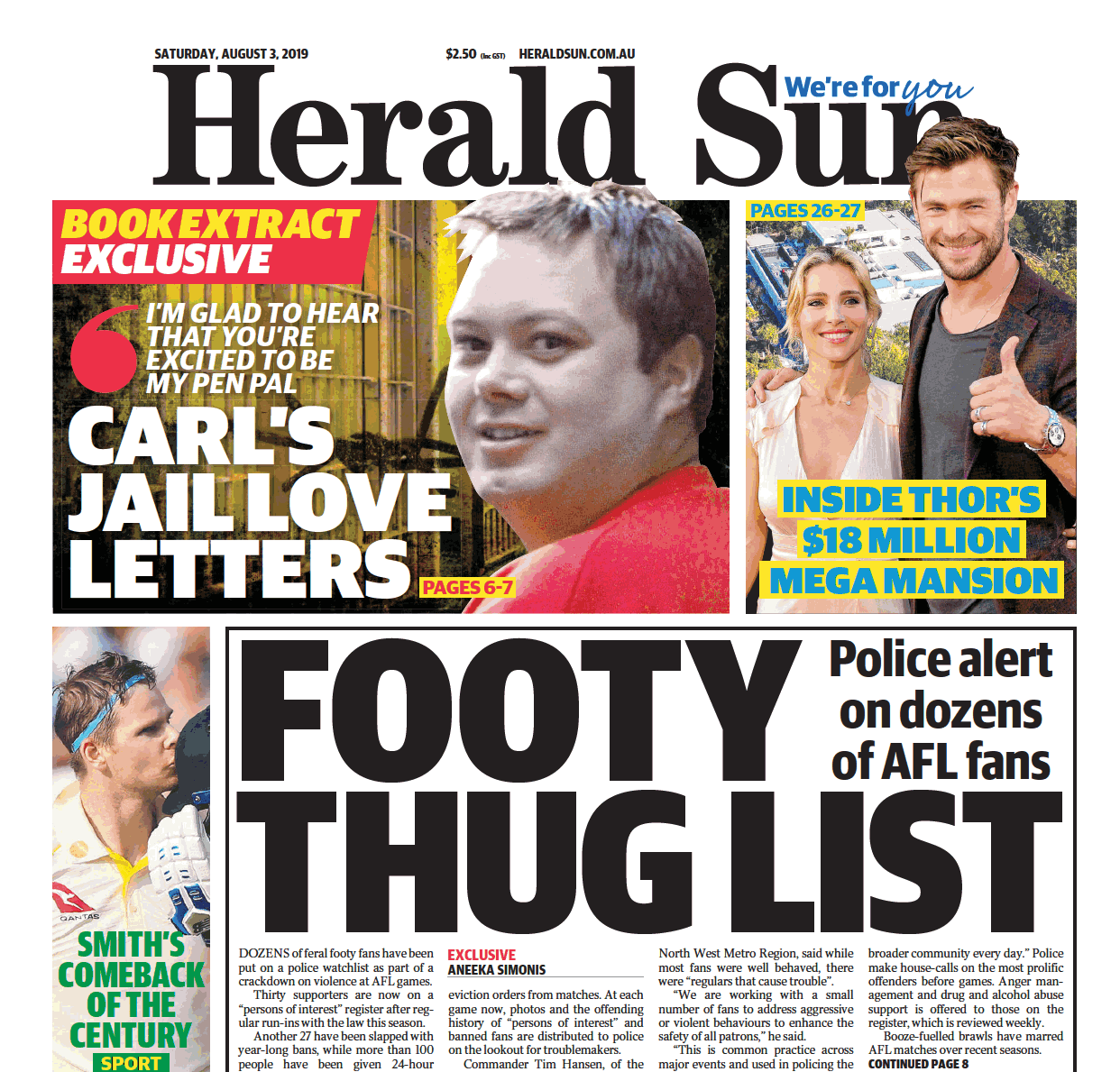 Herald Sun Front Page Today Herald Sun Front Page News Herald Sun