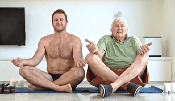 Controversial ex-AFL players Campbell and Mal Brown display new zen lifestyles in Junkmail Undies campaign
