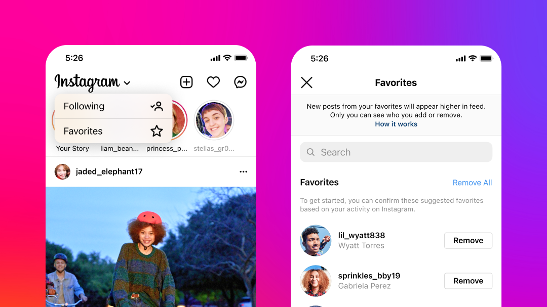 Instagram's 'favourites' feature lets users customise feeds; ads to follow