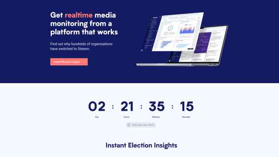 Streem’s Federal Election data tool launched for 2022 campaign