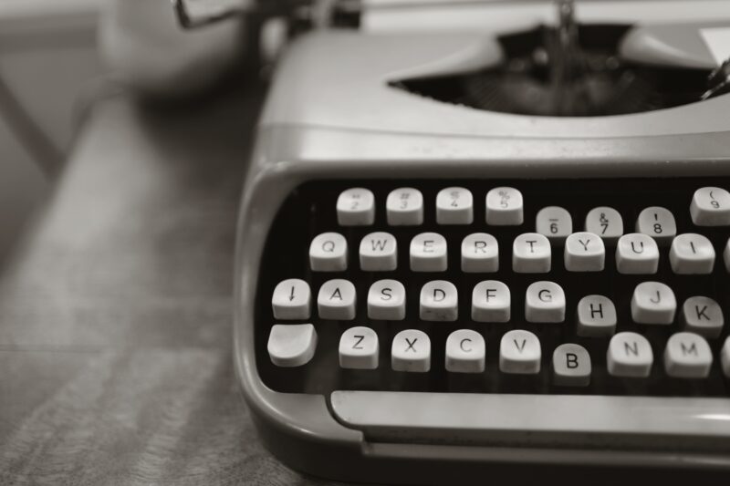 An old typewriter