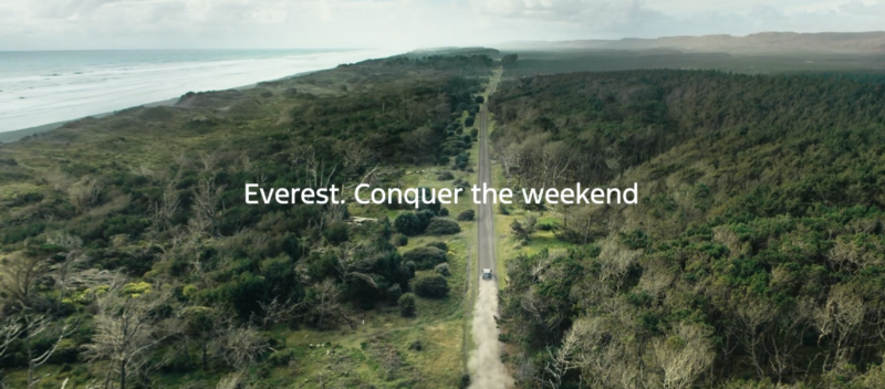 VML Auckland ve Ford, Everest SUV'yi 'Hafta Sonunu Fethedin' kampanyasıyla kutluyor.