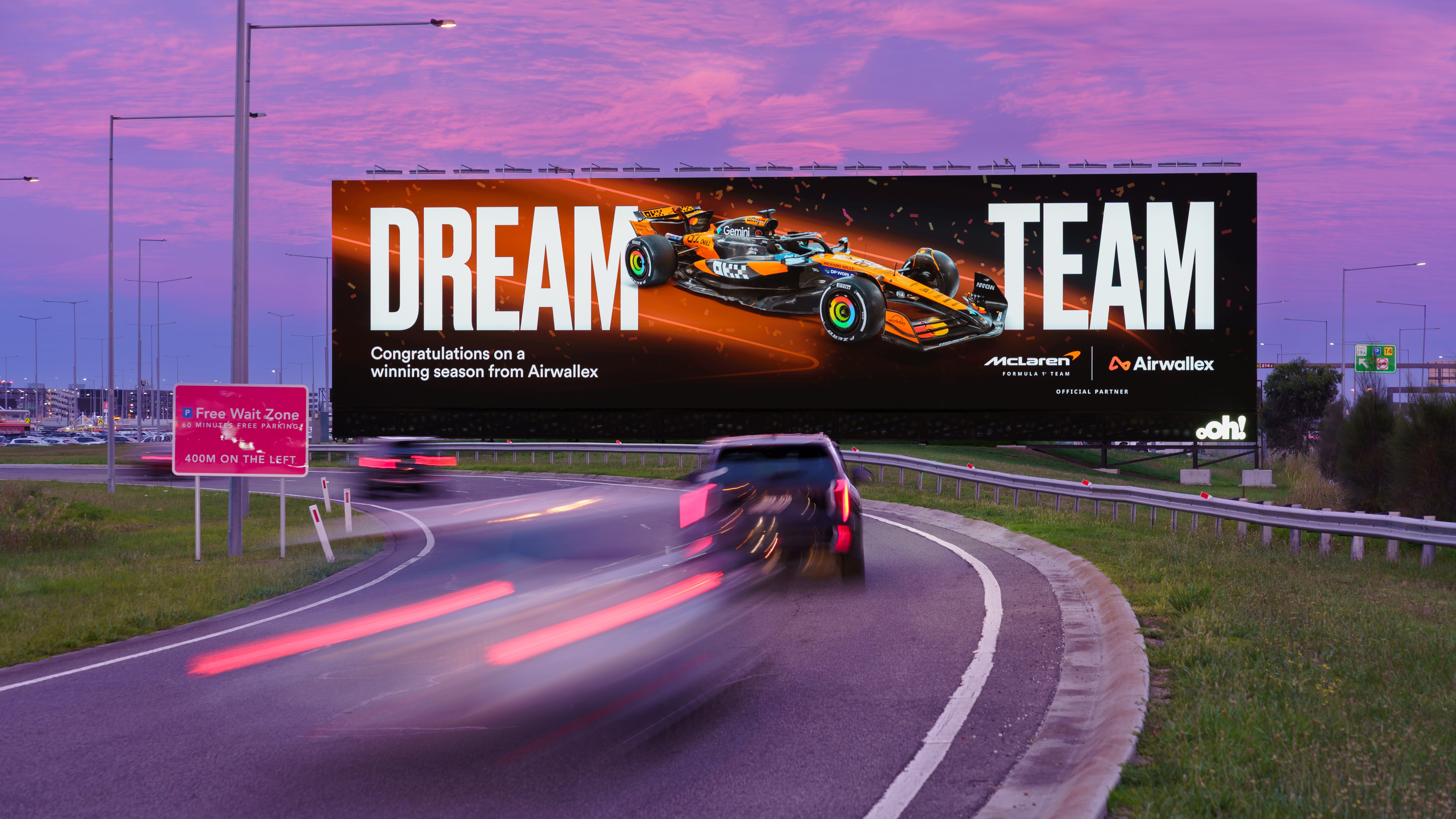 Airwallex delivers Australia’s biggest ever OOH screen takeover to celebrate McLaren’s F1 victory