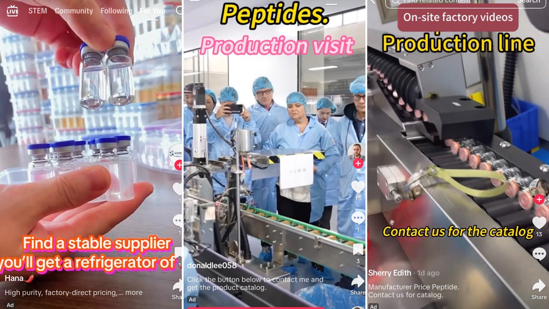 Peptide peddlers using Tiktok ads to reach Australians